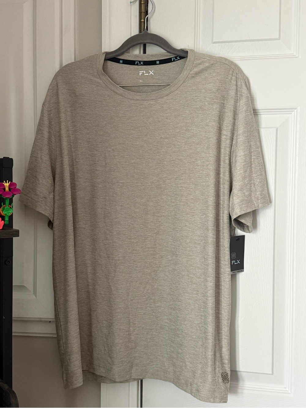 FLX Urban Commuter Performance T-Shirt XL Taupe Heather NWT